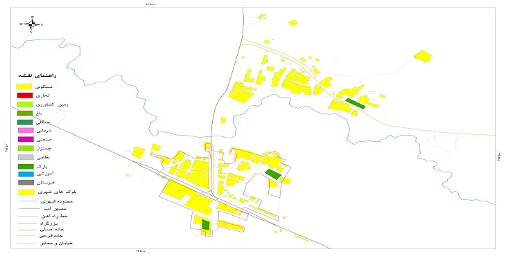 نقشه شیپ فایل (GIS) شهر هلشی 1404 + عکس با کیفیت