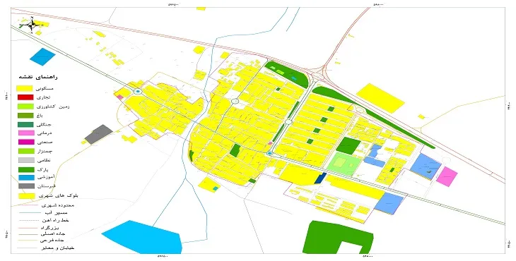 نقشه شیپ فایل (GIS) شهر ایوانکی 1404 + عکس با کیفیت