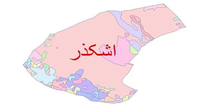 نقشه شیپ فایل (GIS) زمین‌ شناسی شهرستان اشکذر