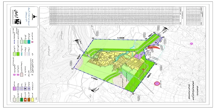نقشه محدوده و حریم شهر گهرو | کیفیت بالا