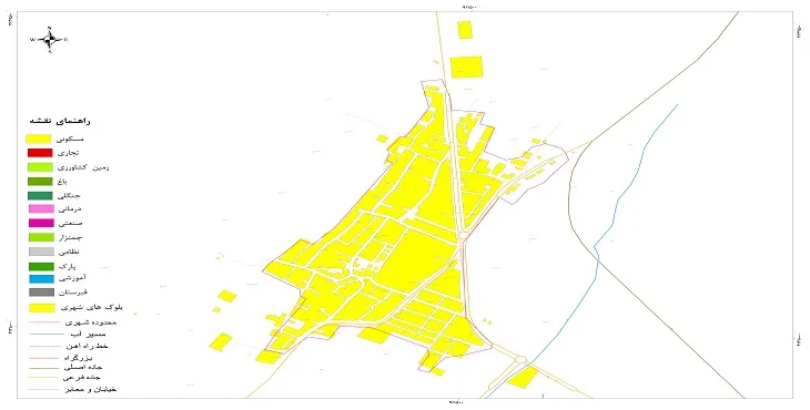 نقشه شیپ فایل (GIS) شهر دوبرجی 1404 + عکس با کیفیت