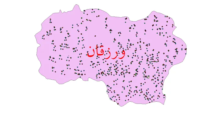 دانلود نقشه جمعیت نقاط شهری و روستایی شهرستان ورزقان از سال 1335 تا 1395