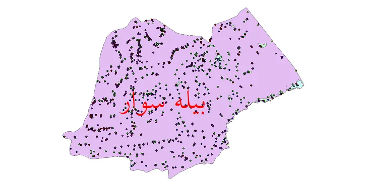 دانلود نقشه جمعیت نقاط شهری و روستایی شهرستان بیله سوار از سال 1335 تا 1395