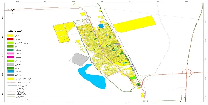 نقشه شیپ فایل (GIS) شهر بندر امام خمینی 1404 + عکس با کیفیت