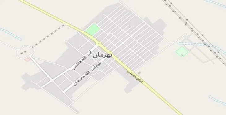 دانلود نقشه شهر بهرمان + pdf با کیفیت بالا