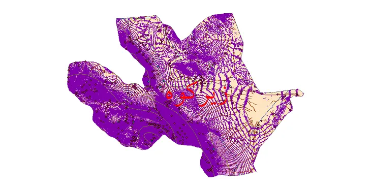 دانلود نقشه های شیپ فایل شهرستان زیرکوه + کاملترین لایه GIS