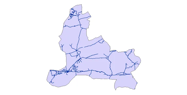 جدیدترین نقشه شیپ فایل راه های شهرستان میامی + PDF