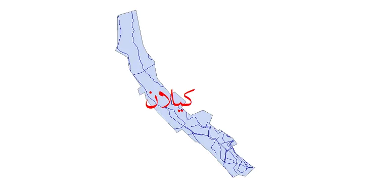 دانلود نقشه شیپ فایل شبکه معابر شهر کیلان