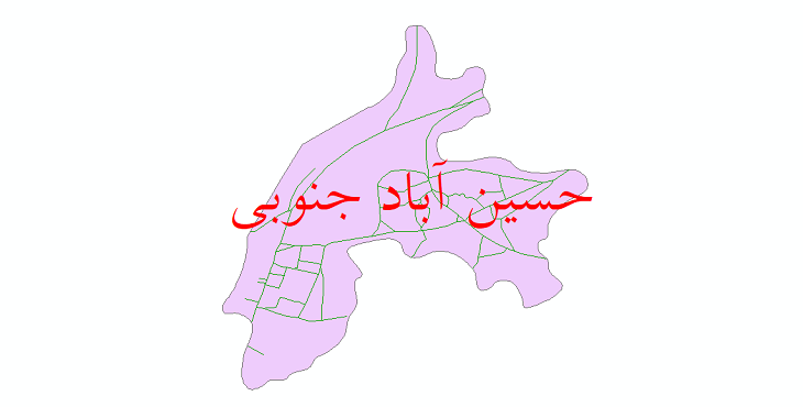 دانلود نقشه شیپ فایل شبکه معابر شهر حسین آباد جنوبی (سنندج) سال 1401