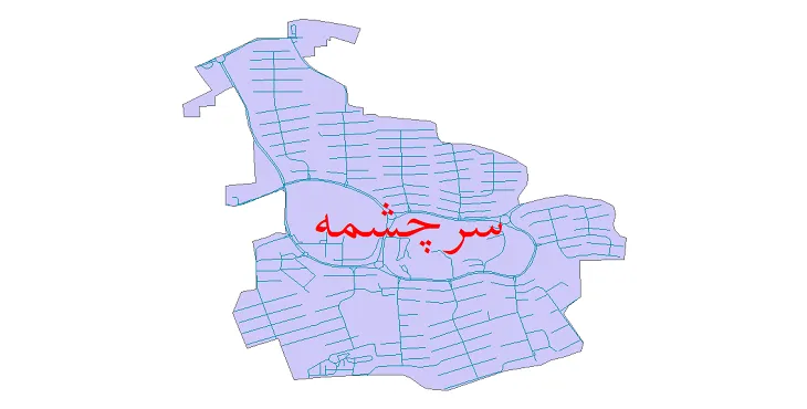 دانلود نقشه شیپ فایل شبکه معابر شهر مس سرچشمه