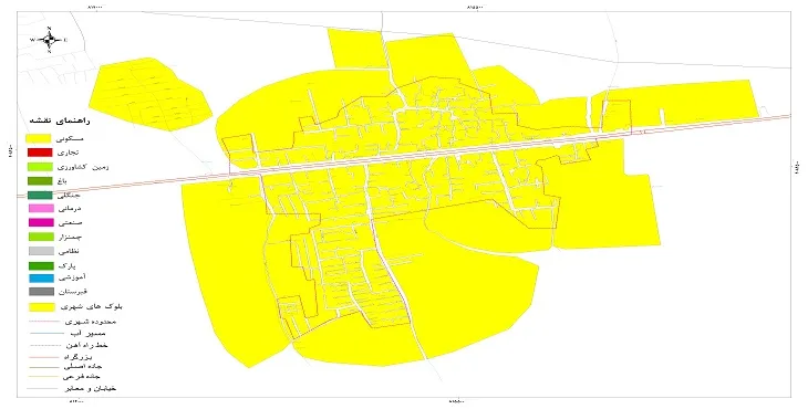نقشه شیپ فایل (GIS) شهر جلین 1404 + عکس با کیفیت
