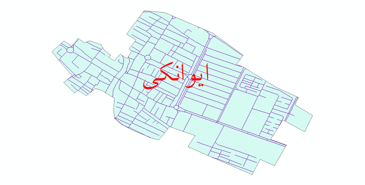 دانلود نقشه شیپ فایل شبکه معابر شهر ایوانکی سال 1401