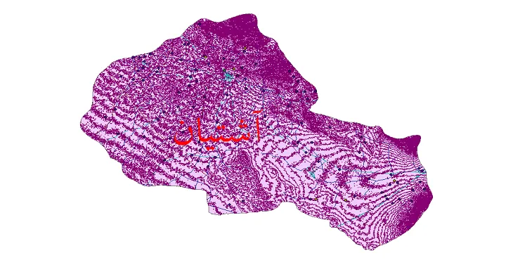 دانلود نقشه های شیپ فایل شهرستان آشتیان + کاملترین لایه GIS