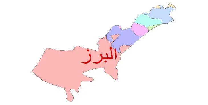 نقشه شیپ فایل (GIS) زمین شناسی شهرستان البرز