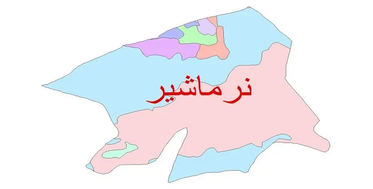 نقشه شیپ فایل (GIS) زمین شناسی شهرستان نرماشیر