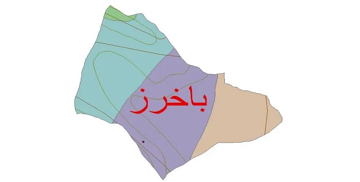 نقشه شیپ‌ فایل اقلیم‌شناسی شهرستان باخرز + 7 لایه اقلیمی