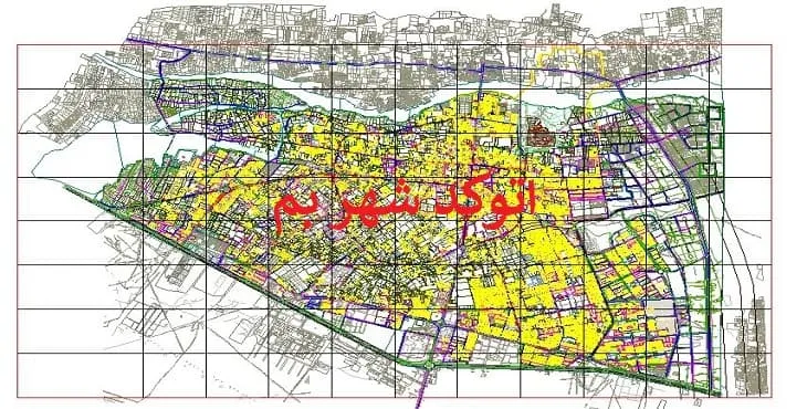 دانلود نقشه اتوکد (Autocad) شهر بم
