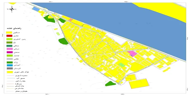 نقشه شیپ فایل (GIS) شهر عسلویه 1404 + عکس با کیفیت