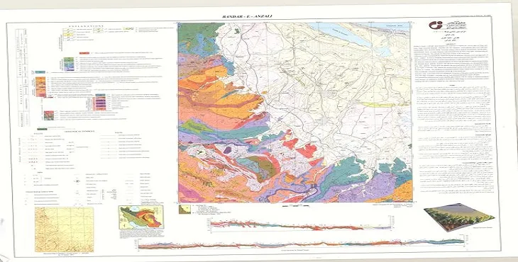 نقشه زمین‌ شناسی محدوده شهری بندر انزلی + تصویر با کیفیت بالا