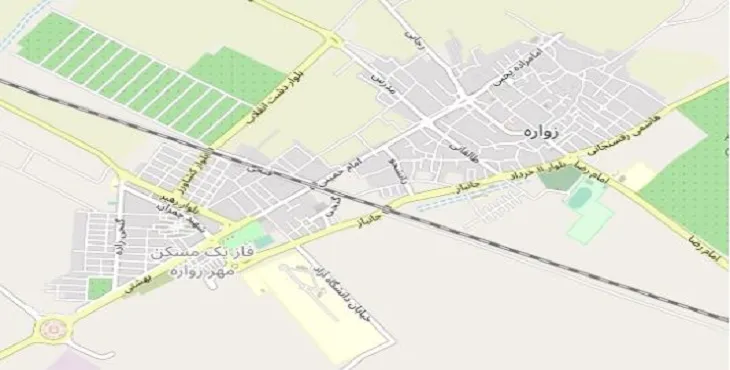 دانلود نقشه شهر زواره + pdf با کیفیت بالا