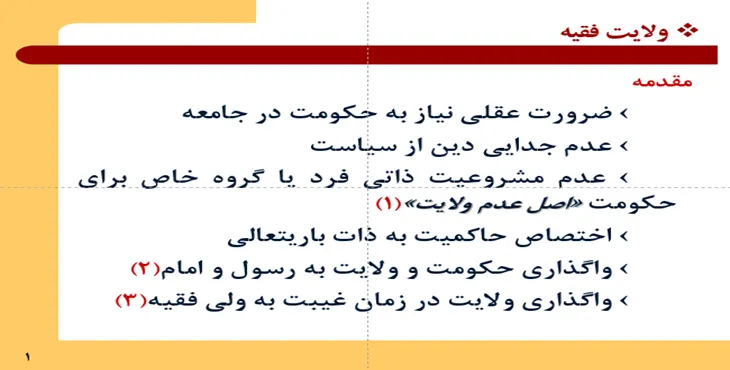 دانلود پاورپوینت ولايت فقيه
