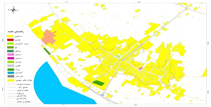 جدیدترین نقشه شهر شرفخانه | قابل چاپ + کیفیت بالا