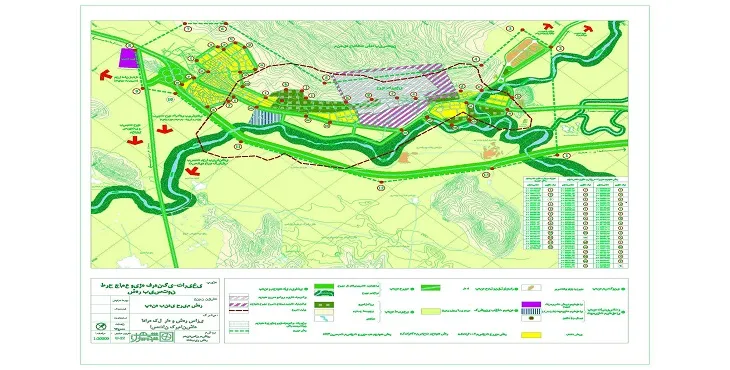 نقشه محدوده و حریم شهر بیستون | کیفیت بالا