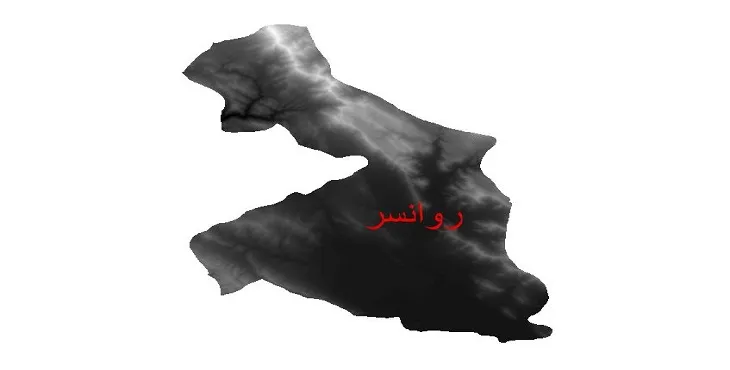 دانلود نقشه دم (DEM) شهرستان روانسر | دقت 30 متر