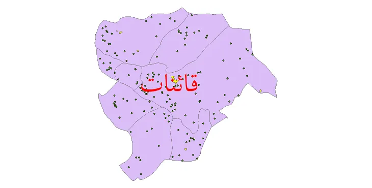 دانلود نقشه شیپ فایل (GIS) تقسیمات سیاسی شهرستان قائنات سال 1400