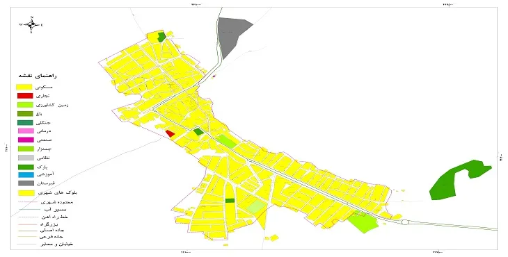 نقشه شیپ فایل (GIS) شهر سوق 1404 + عکس با کیفیت
