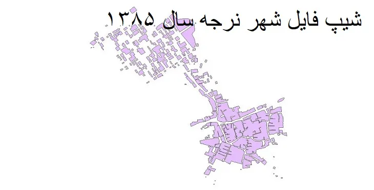 دانلود شیپ فایل بلوک آماری شهر نرجه