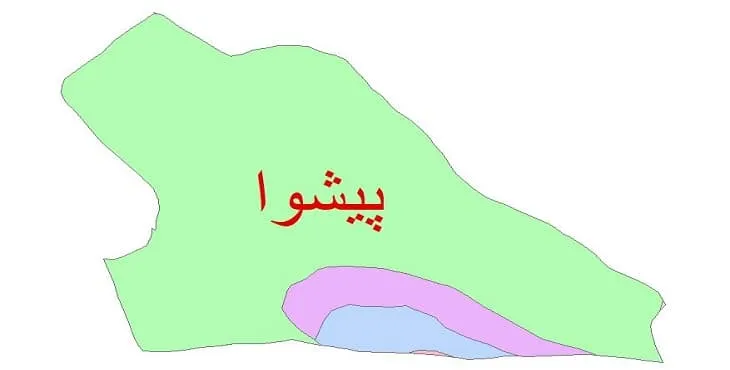 نقشه شیپ فایل (GIS) زمین‌ شناسی شهرستان پیشوا
