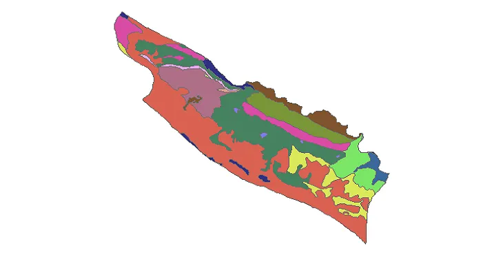 بروزترین نقشه شیپ فایل کاربری اراضی شهرستان بدره + PDF