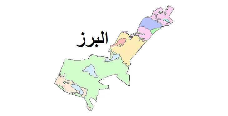 بروزترین نقشه شیپ فایل کاربری اراضی شهرستان البرز + PDF