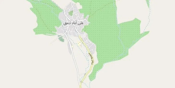 دانلود نقشه شهر علی آباد دمق + pdf با کیفیت بالا