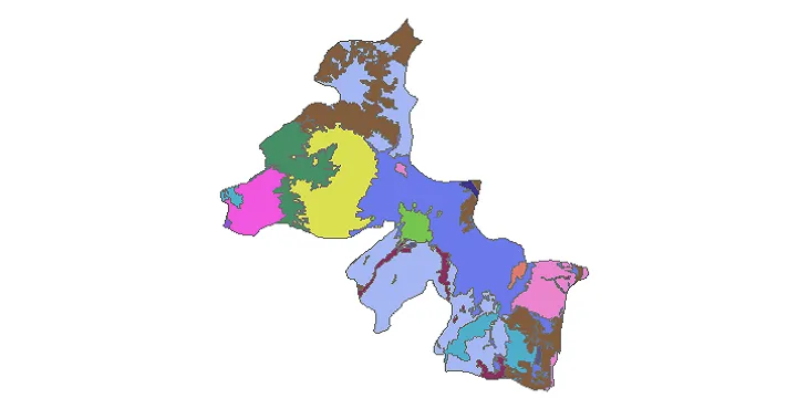 بروزترین نقشه شیپ فایل کاربری اراضی شهرستان اردبیل + PDF