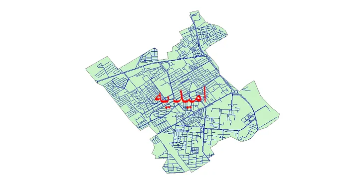 دانلود نقشه شیپ فایل شبکه معابر شهر امیدیه