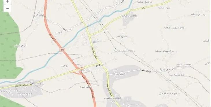 دانلود نقشه شهر اسالم + pdf با کیفیت بالا