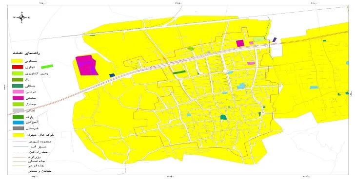 نقشه شیپ فایل (GIS) شهر رستمکلا 1405 + عکس با کیفیت