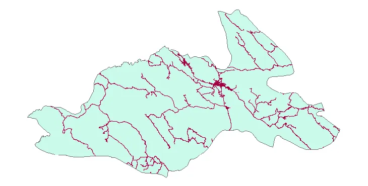 جدیدترین نقشه شیپ فایل راه های شهرستان ممسنی + PDF