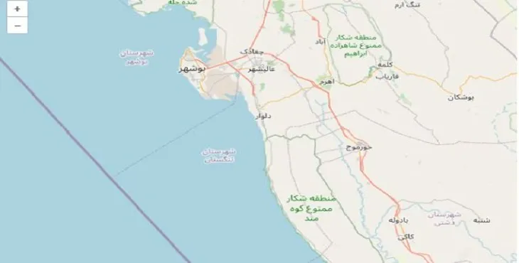 دانلود نقشه شهرستان تنگستان + pdf با کیفیت بالا