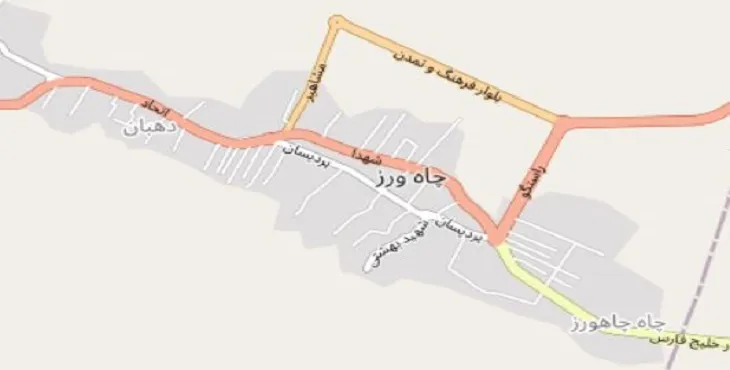 دانلود نقشه شهر چاه ورز + pdf با کیفیت بالا
