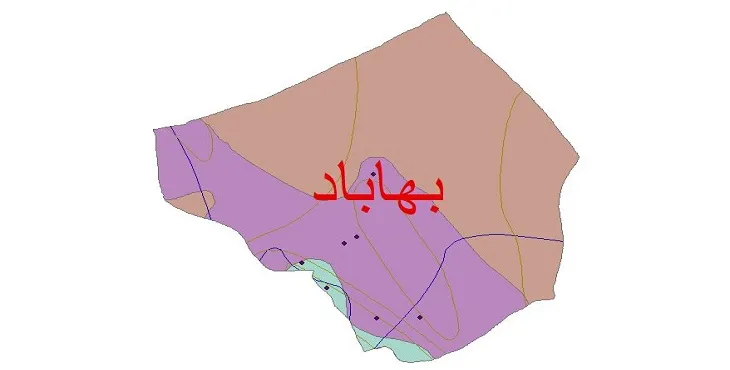 نقشه شیپ فایل اقلیمشناسی شهرستان بهاباد + 7 لایه اقلیمی