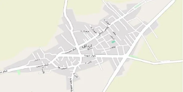 دانلود نقشه شهر ارداق + pdf با کیفیت بالا