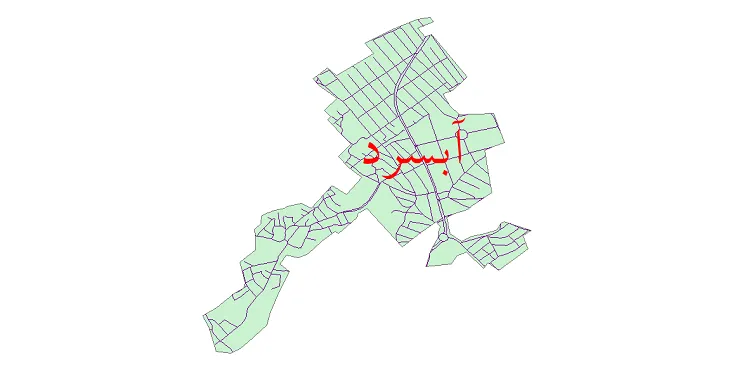 دانلود نقشه شیپ فایل شبکه معابر شهر آبسرد