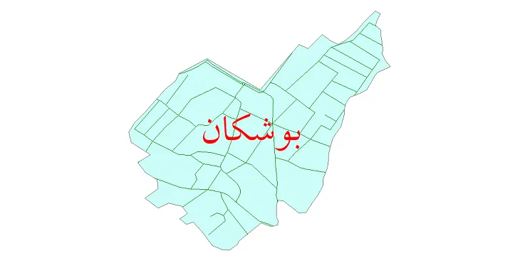 دانلود نقشه شیپ فایل شبکه معابر شهر بوشکان