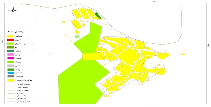نقشه شیپ فایل (GIS) شهر سیردان 1404 + عکس با کیفیت
