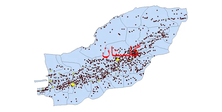 دانلود نقشه شیپ فایل (GIS) تقسیمات سیاسی استان گلستان سال 1400