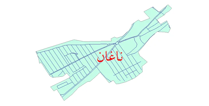 دانلود نقشه شیپ فایل شبکه معابر شهر ناغان