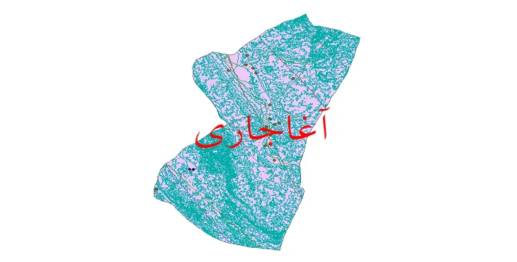 دانلود نقشه های شیپ فایل شهرستان آغاجاری + کاملترین لایه GIS